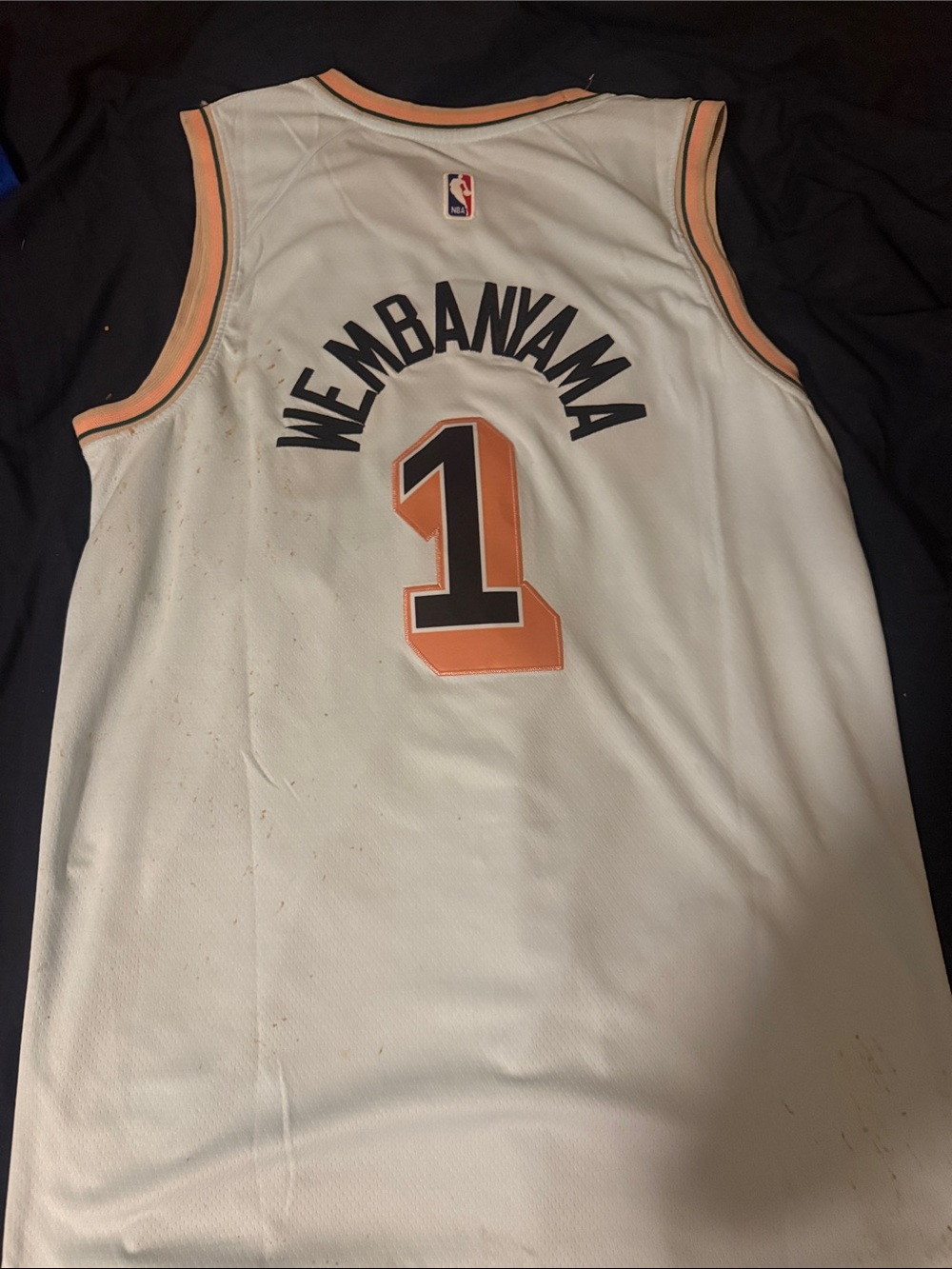 Nike San Antonio Spurs Victor Wembanyama #1 Jersey City Edition Size XL - Picture 5 of 7